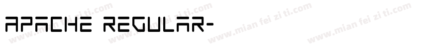Apache Regular字体转换